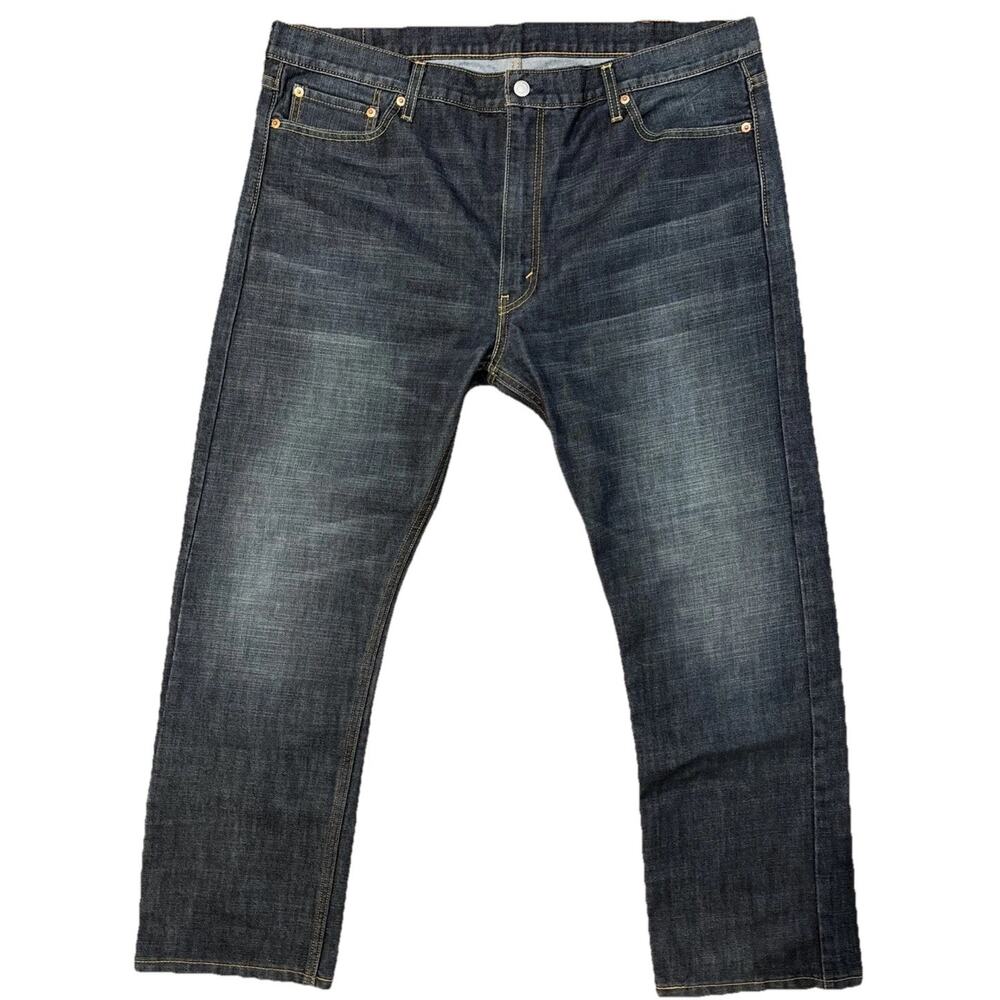 Levis 513 Mens Jeans 42 X 30 Dark Blue